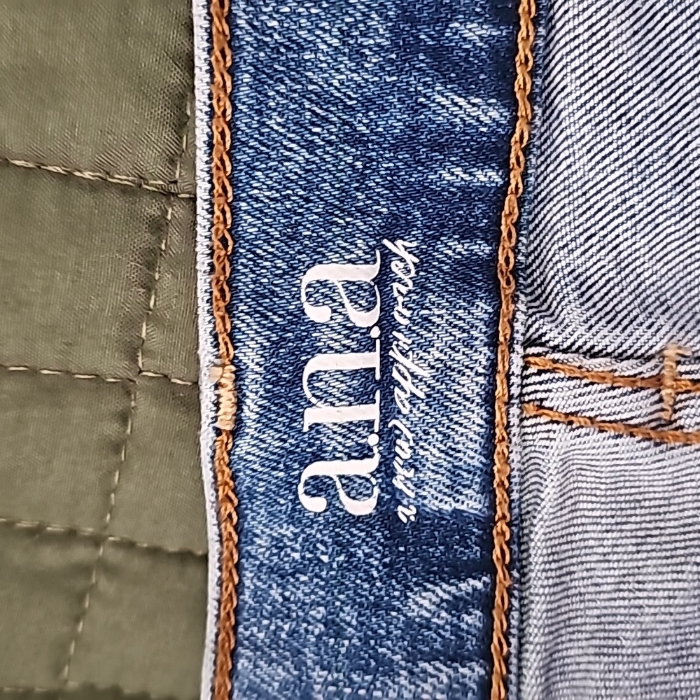 High rise straight jeans